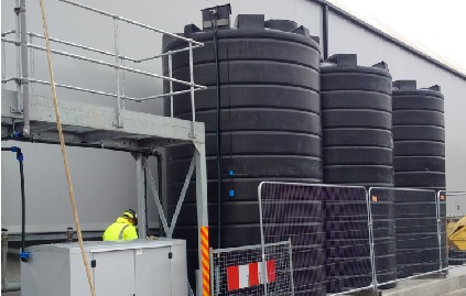 Enduratank's 20,000 Litre Vertical Storage Tanks